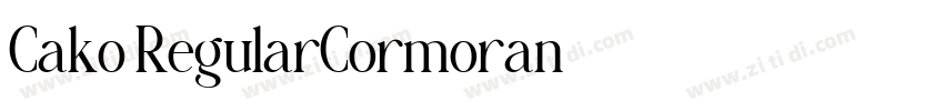 Cako RegularCormoran字体转换